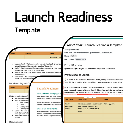 Launch Readiness Template